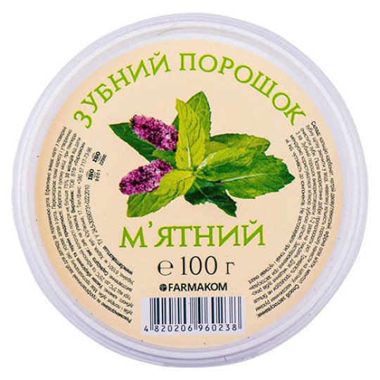Зубной Порошок Мятный 100г