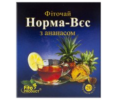 Herbal Tea (Phyto Tea) №3 for Weight Control with Pineapple, Horsetail, Senna and others (20 tea bags)