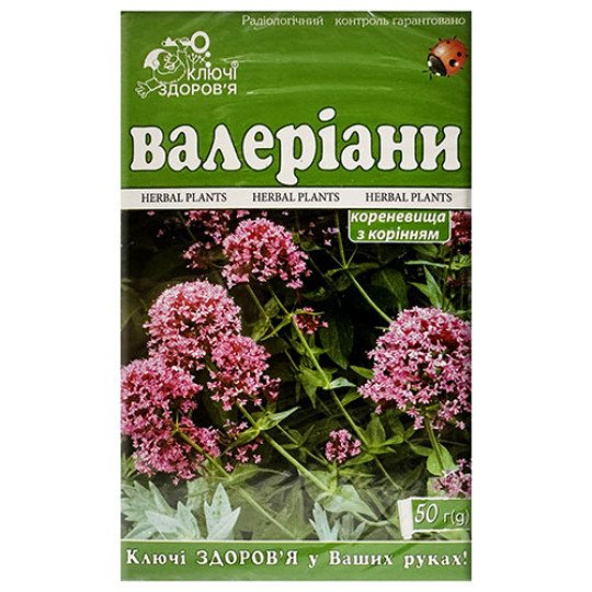 Валериана (корневища с корнями) 50г