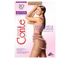 Прозорі колготки Conte Active 20 Den Natural