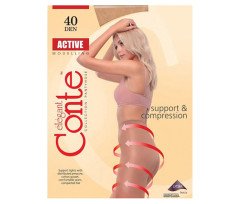 Conte sheer pantyhose Active 40 Den Nero