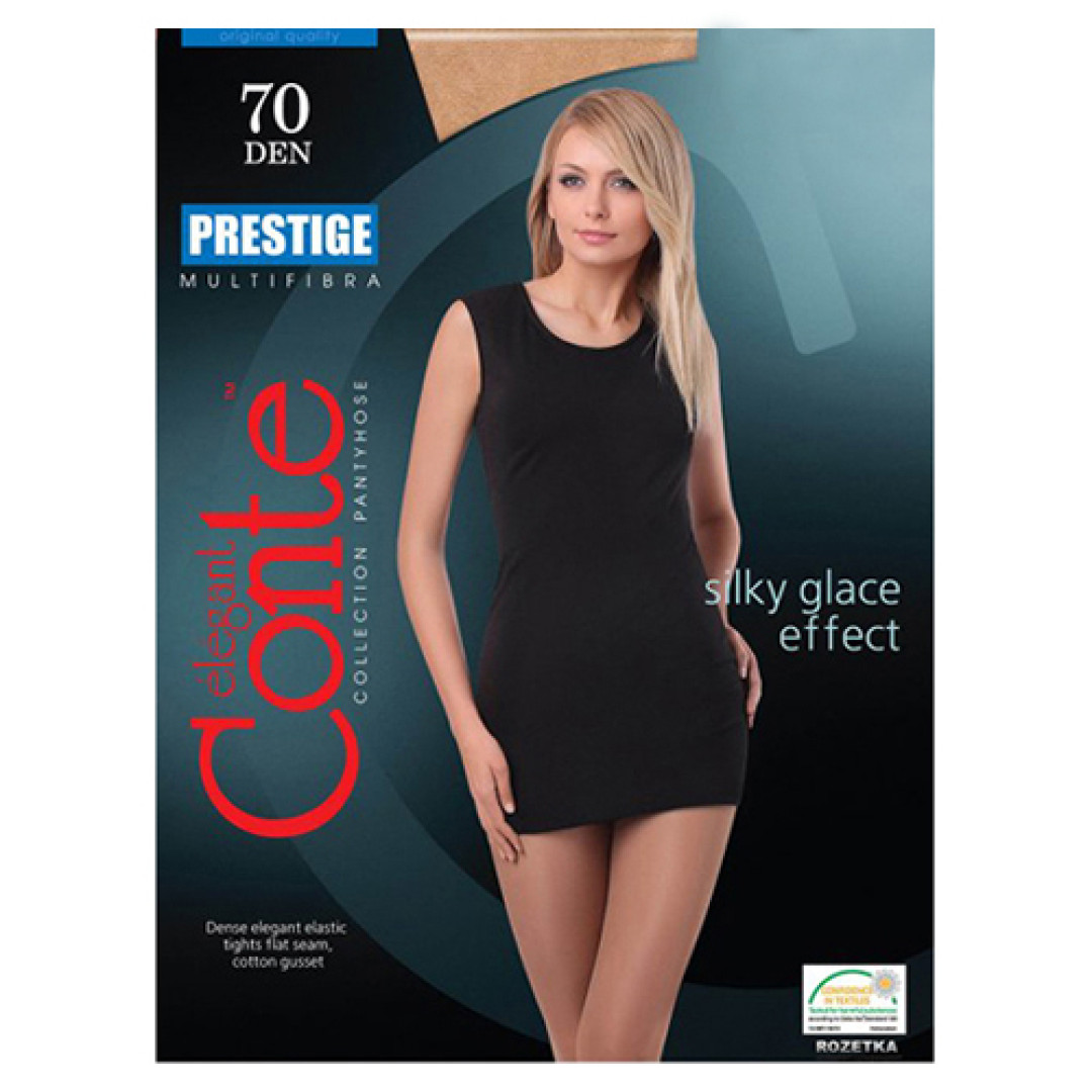 Прозорі колготки Conte Prestige 70 Den Bronz, 2