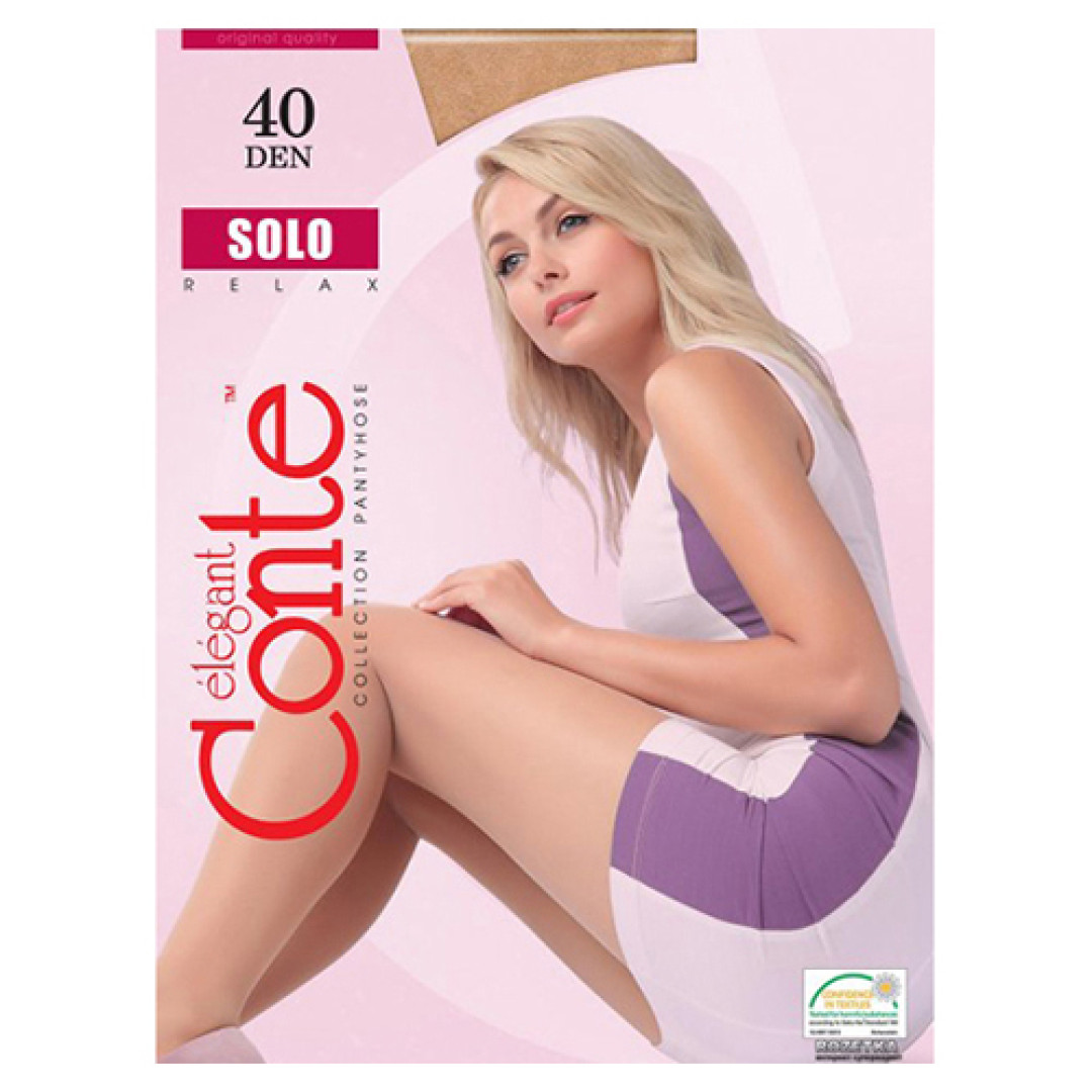 Прозорі панчохи Conte Solo 40 Den Natural, 2