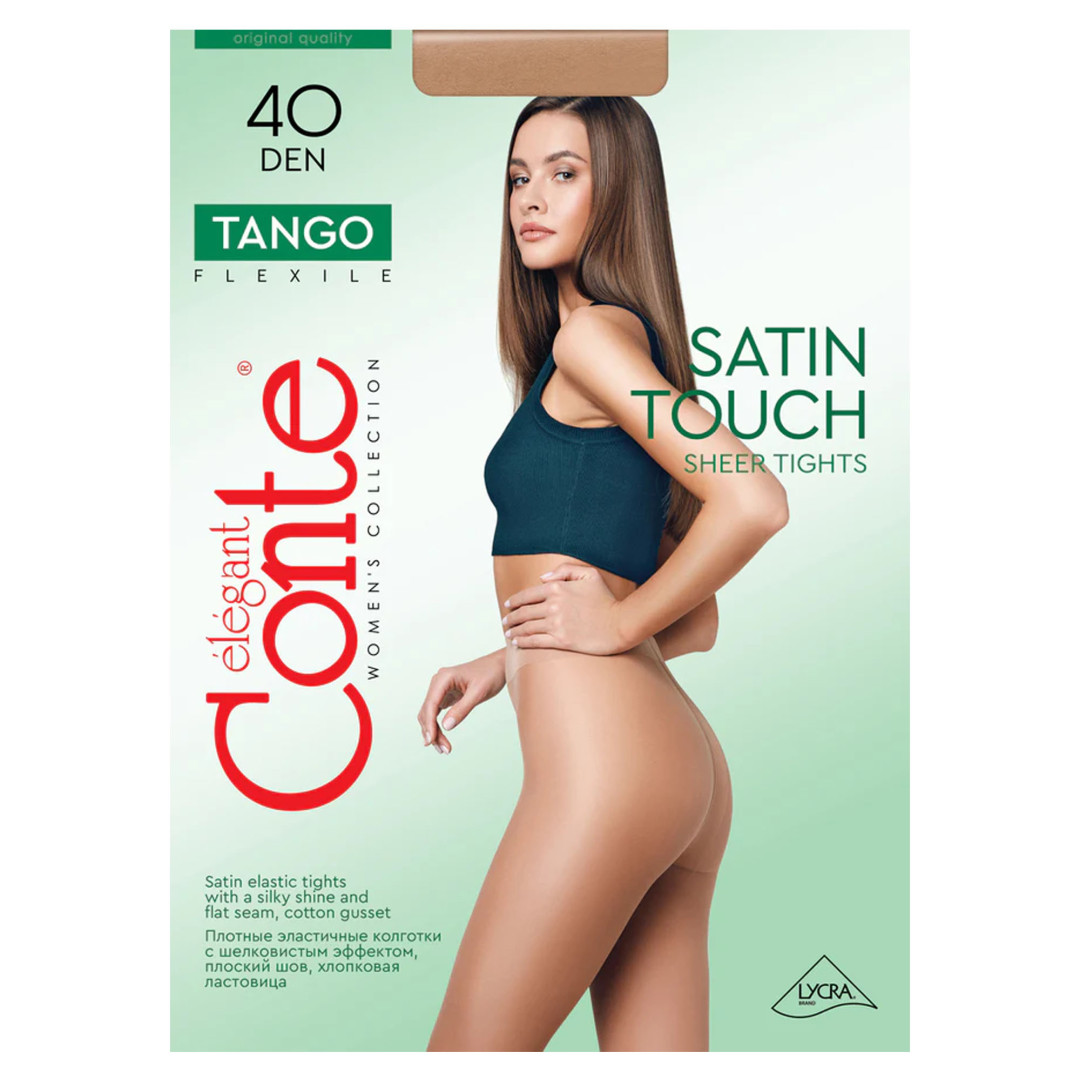 Conte sheer pantyhose Tango 40 Den Nero, 4