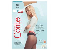 Прозорі панчохи Conte Top Soft 40 Den Natural Прозорі панчохи Conte Top Soft 40 Den Natural