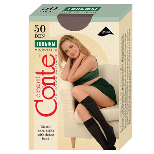 Conte knee highs Microfibra  50 Den Natural