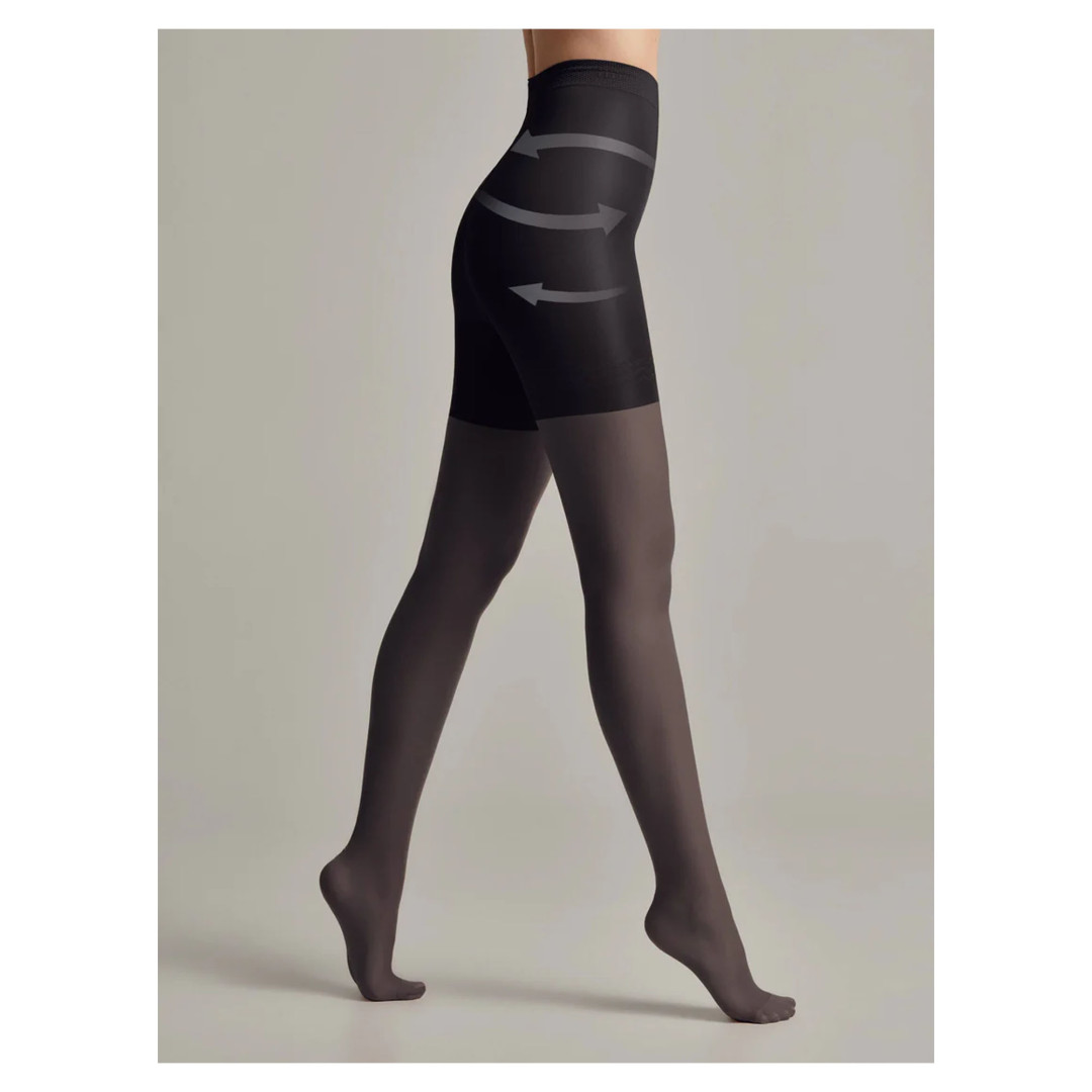 Прозорі колготки Conte Control 20 Den Nero, 2