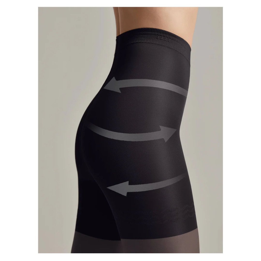 Прозорі колготки Conte Control 20 Den Nero, 2
