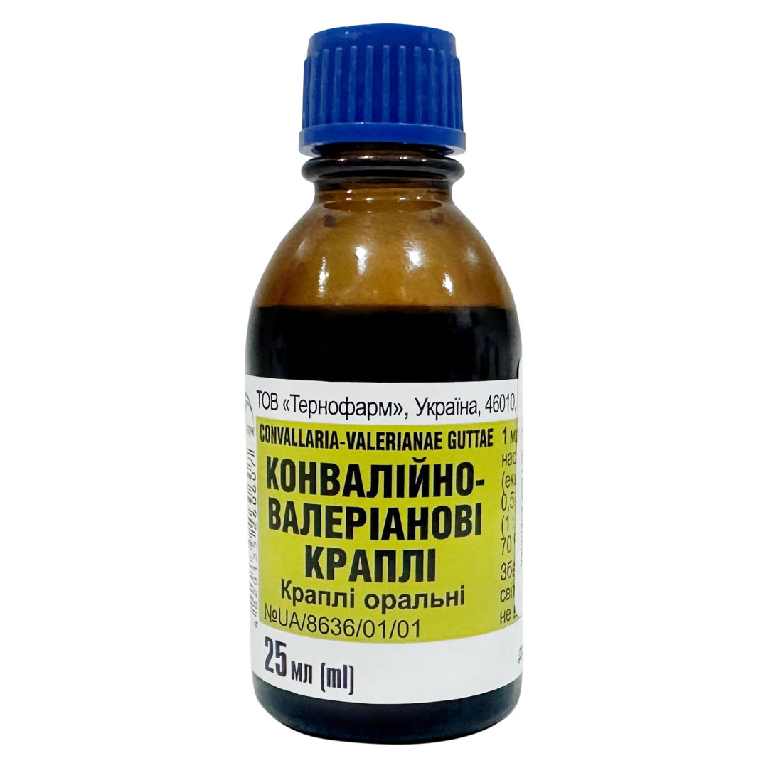 Суміш екстрактів конвалії травневої (Convallaria majalis) та кореня валеріани лікарської (Valeriana officinalis) 25ml/0.8 Fl Oz
