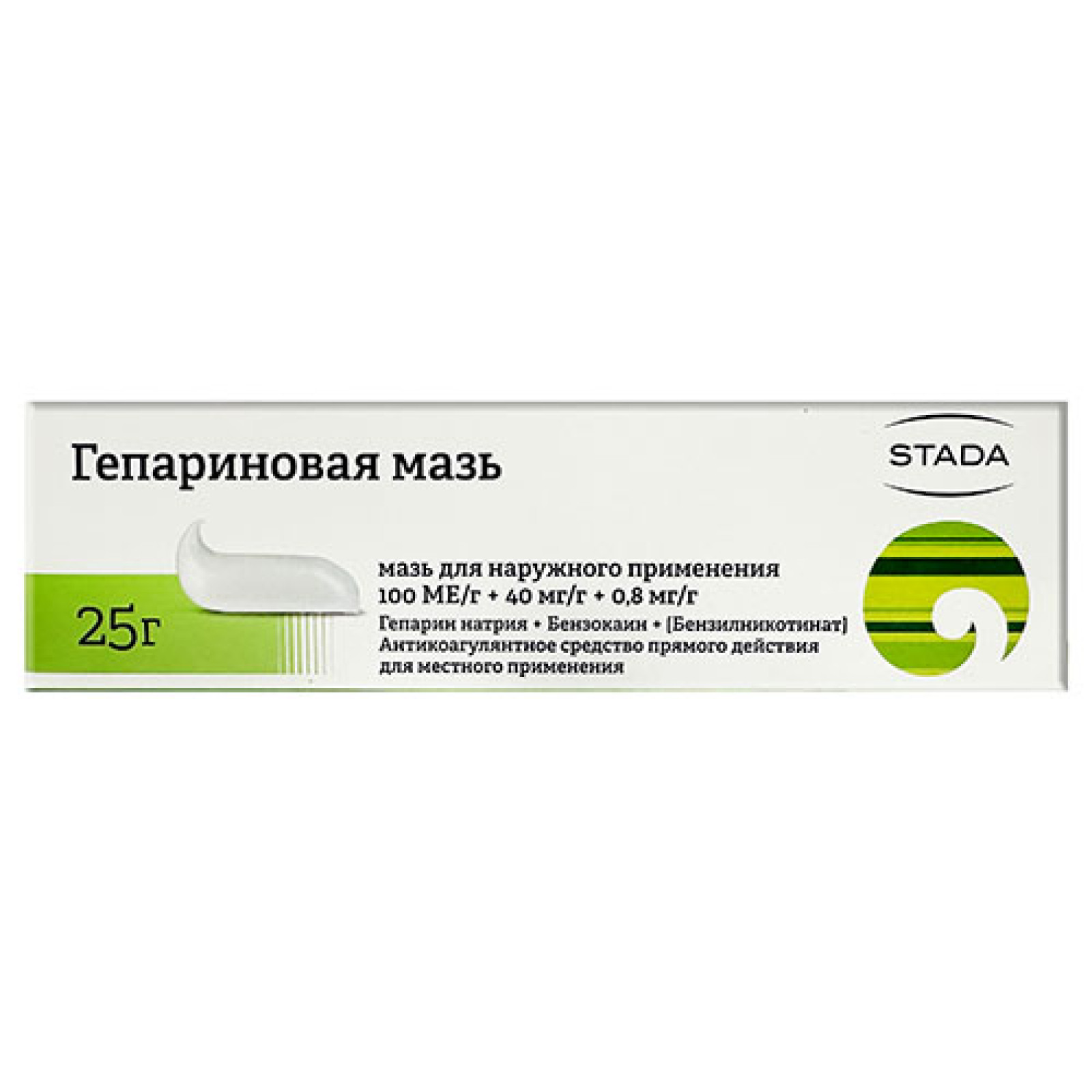 Гепаринова мазь 25g/0.85 Oz