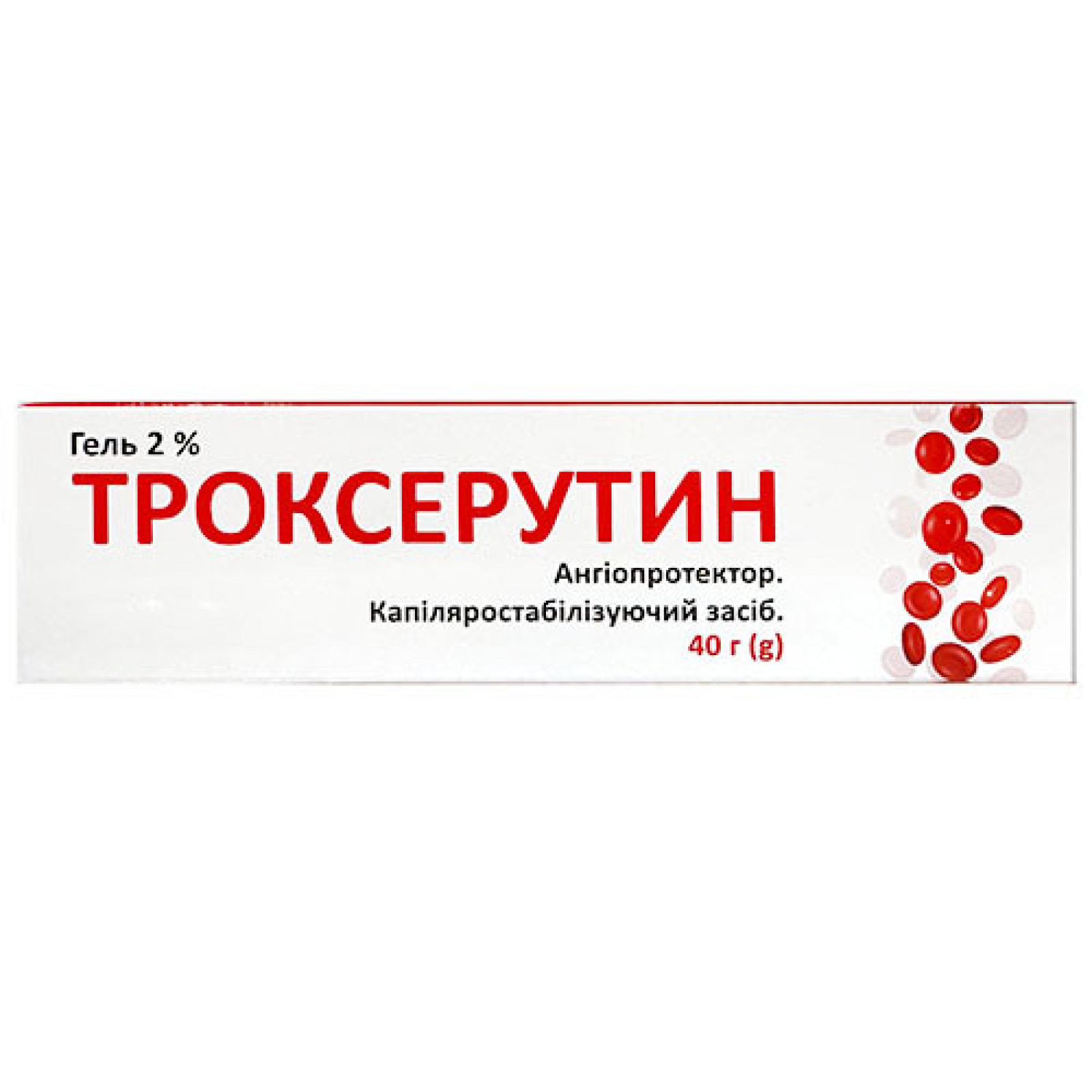 Гель Троксерутин 40g/1.4 Oz