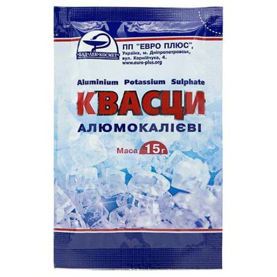 Квасцы алюмокалиевые 15г