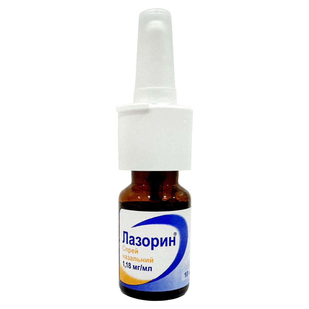 Назальний спрей Лазорин з евкаліптолом, ментолом і камфорним маслом 10ml/0.34 Fl Oz 