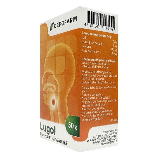 Lugol's Spray 1% - 50g/1.8 Oz