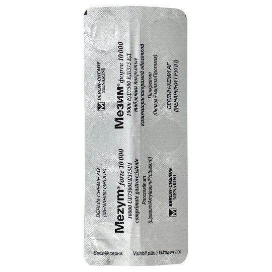 Mezym Forte 10000 (20 tablets) Mezym Forte 10000 (20 tablets)