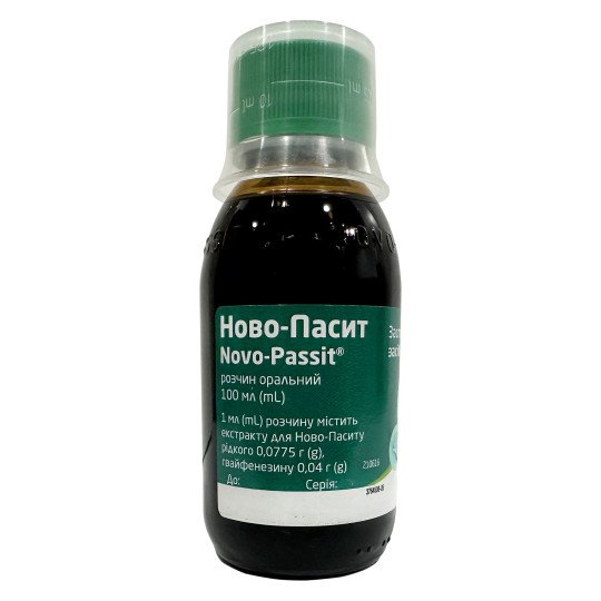 Novo-Passit Herbal Elixir for Anxiety Relief 100ml/3.4 Fl Oz
