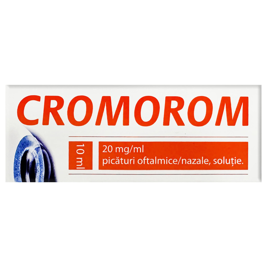 Очні краплі Cromorom 10ml/0.33 Fl Oz - Rompharm Company