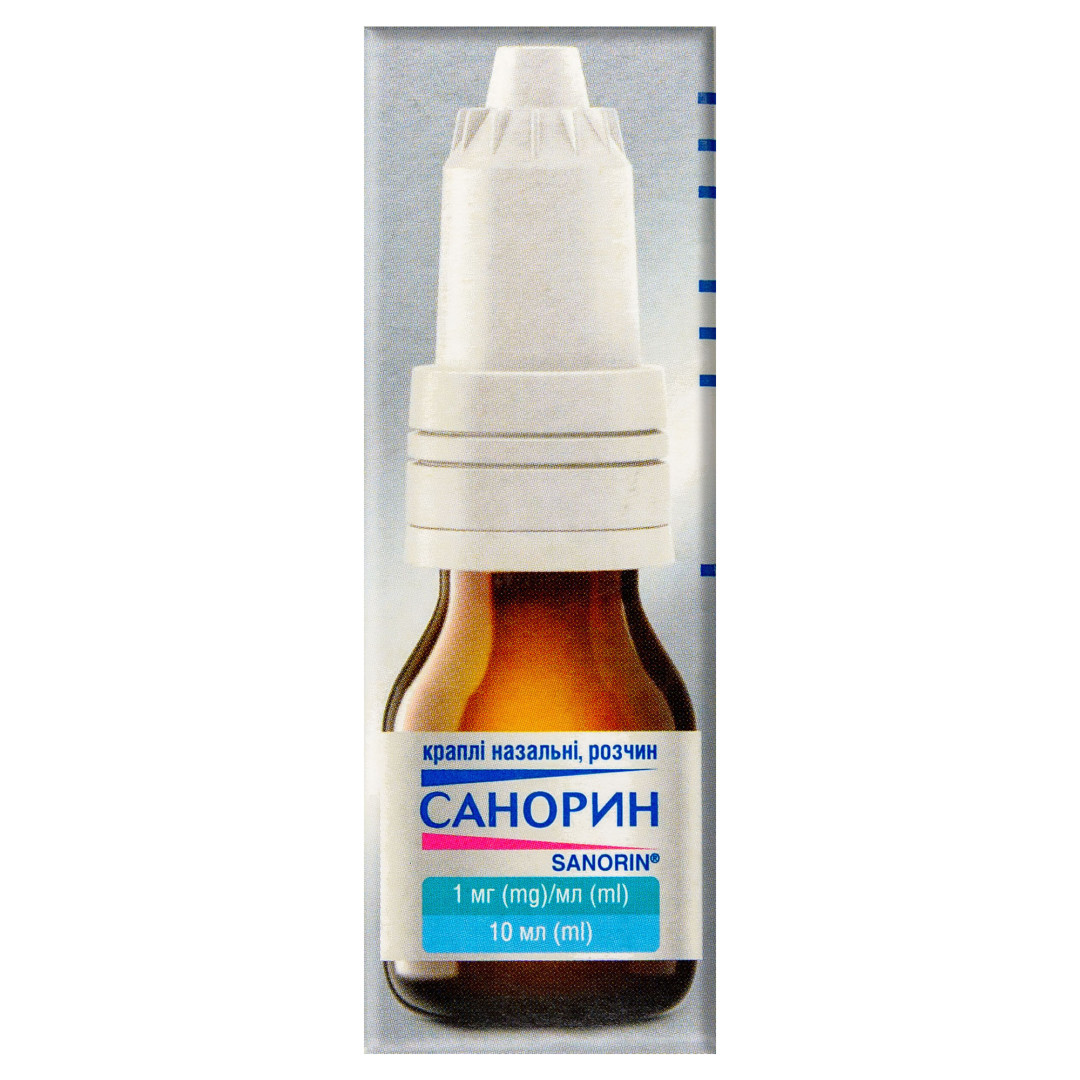Назальні краплі Sanorin 0,1% 10ml/0.34 Fl Oz