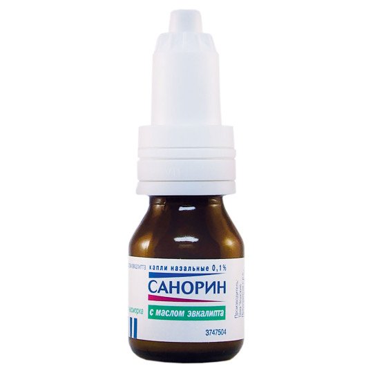Санорин Эмульсия с маслом Эвкалипта (Капли назальные) 10мл