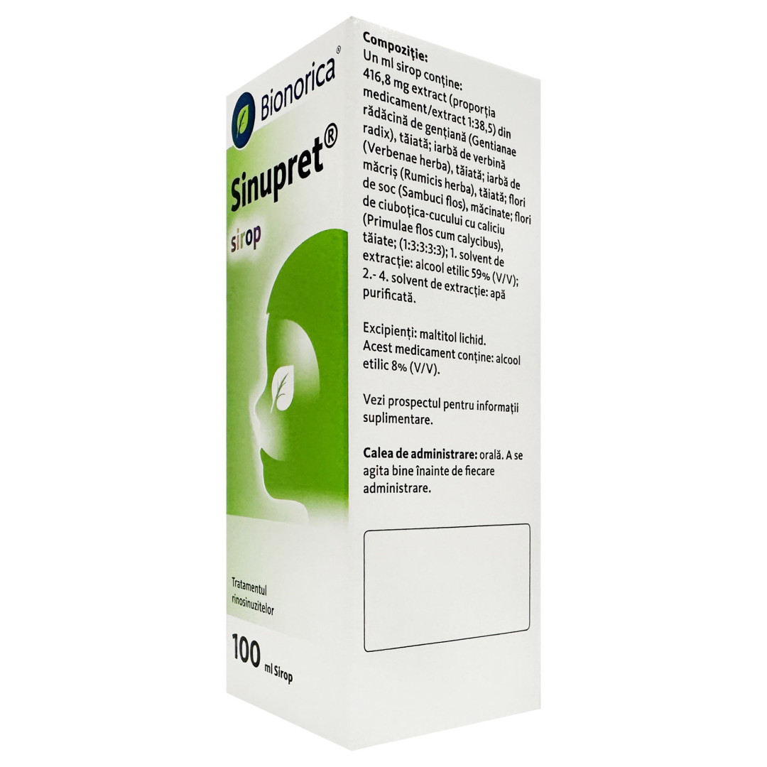 Сироп Sinupret з екстрактами тирличу та бузини 100ml/3.4 Fl Oz