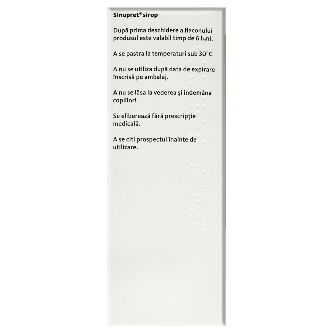 Сироп Sinupret з екстрактами тирличу та бузини 100ml/3.4 Fl Oz