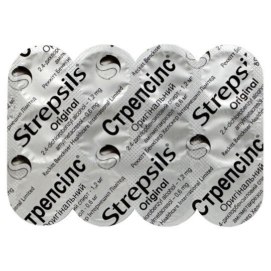 Стрепсилс Оригинальный (Таблетки для рассасывания) 24шт