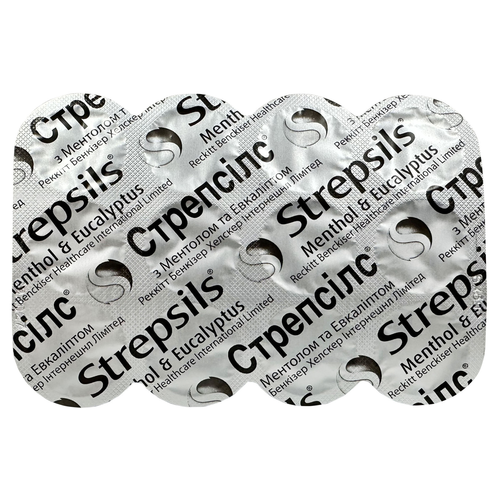 Льодяники Strepsils з ментолом та евкаліптом (24 Count)