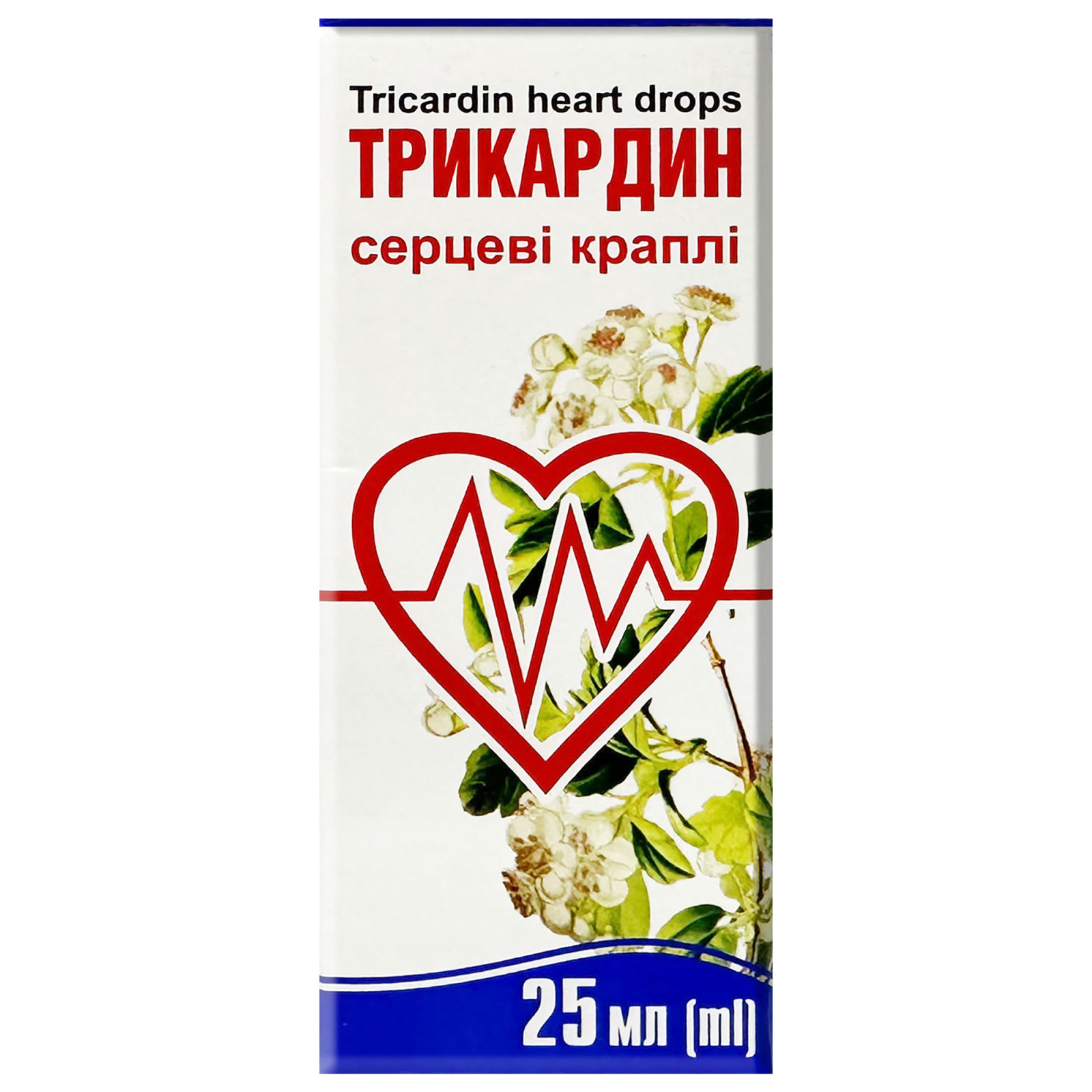 Оральні краплі TriCardin для здорового серця з екстрактами кореня валеріани, пустирника та глоду 25 мл/0.85 Fl Oz