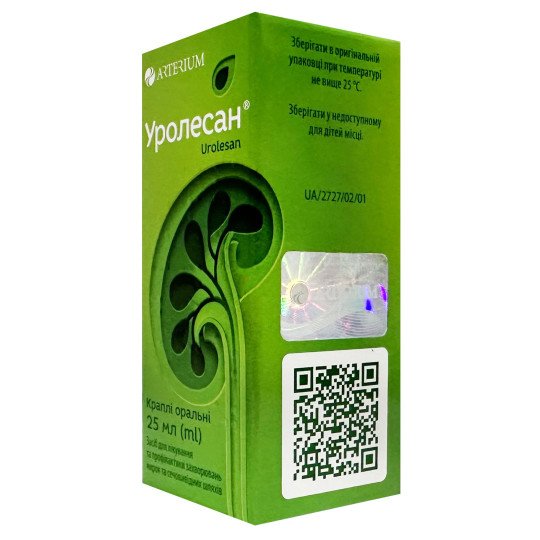 Urolesan Herbal Oral Drops for Urinary Tract Health 25ml/0.85 Fl Oz Urolesan Herbal Oral Drops for Urinary Tract Health 25ml/0.85 Fl Oz