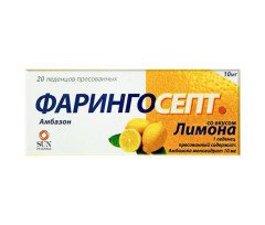 Faringosept with Lemon Flavour (20 Lozenges)