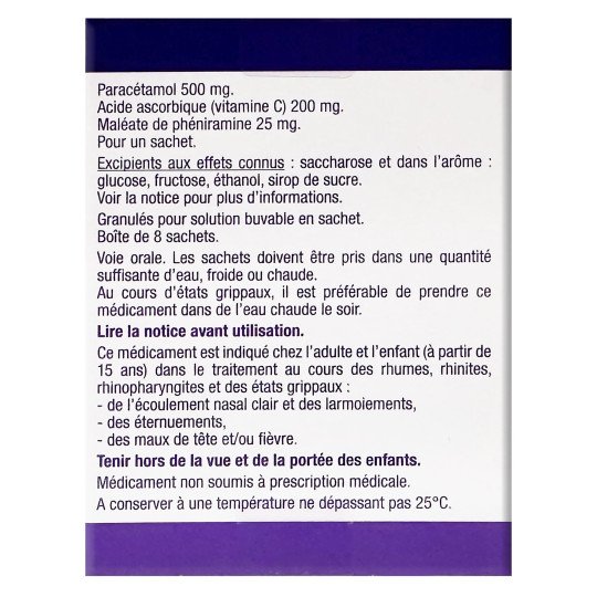 Fervex for Adults (8 sachets) - Lemon Flavor - UPSA Fervex for Adults (8 sachets) - Lemon Flavor - UPSA