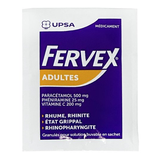 Fervex for Adults (8 sachets) - Lemon Flavor - UPSA Fervex for Adults (8 sachets) - Lemon Flavor - UPSA