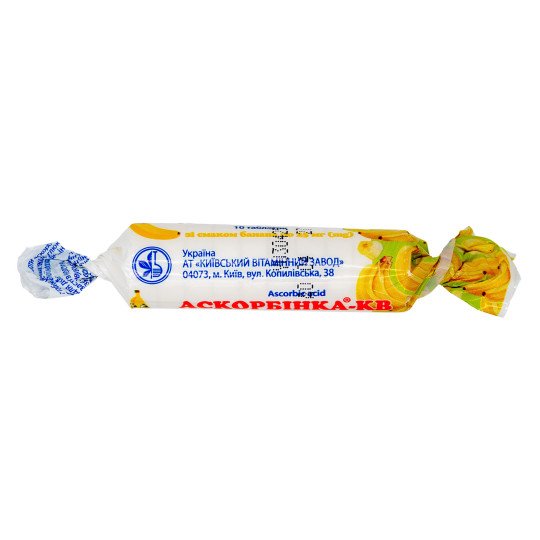 Ascorbic Acid (vitamin C) with Sugar (10 tablets) - Banana Flavor Ascorbic Acid (vitamin C) with Sugar (10 tablets) - Banana Flavor