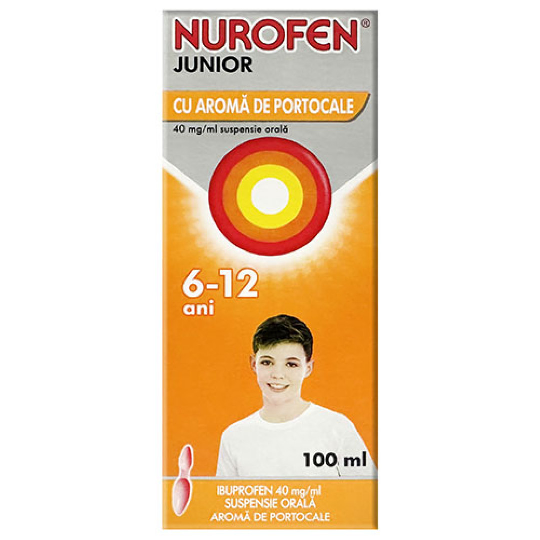 Nurofen for Children (200mg/5ml) Oral Suspension with Orange Flavor 100ml/3.4 Fl Oz