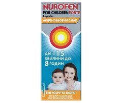 Nurofen for Children Forte (200mg/5ml) Oral Suspension with Orange Flavor 100ml/3.4 Fl Oz