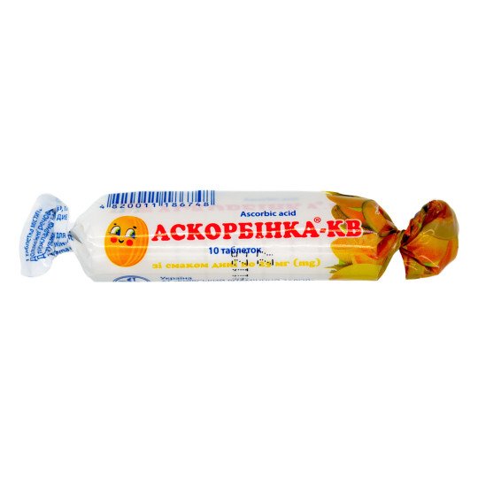 Аскорбиновая Кислота с Сахаром со Вкусом Дыни (10 таблеток) Аскорбиновая Кислота с Сахаром со Вкусом Дыни (10 таблеток)