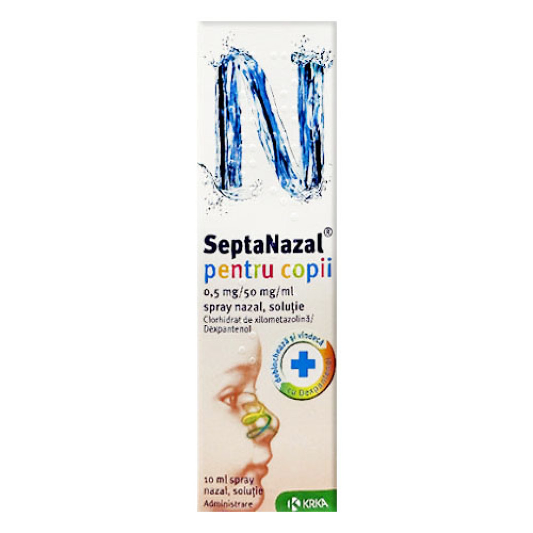 СептаНазал 0.5 mg/ml Nasal Spray with Dexpanthenol 10ml/0.33 Fl Oz