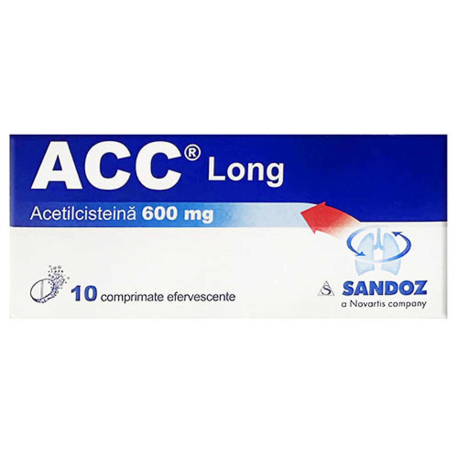 ACC Long 600mg (10 шипучих таблеток)