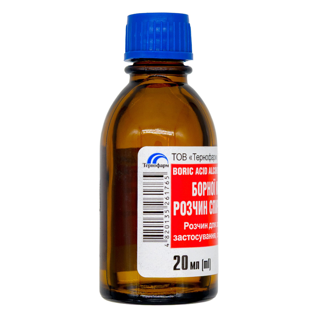 Boric Acid 2% Alcohol Solution 20ml/0.80 Fl Oz