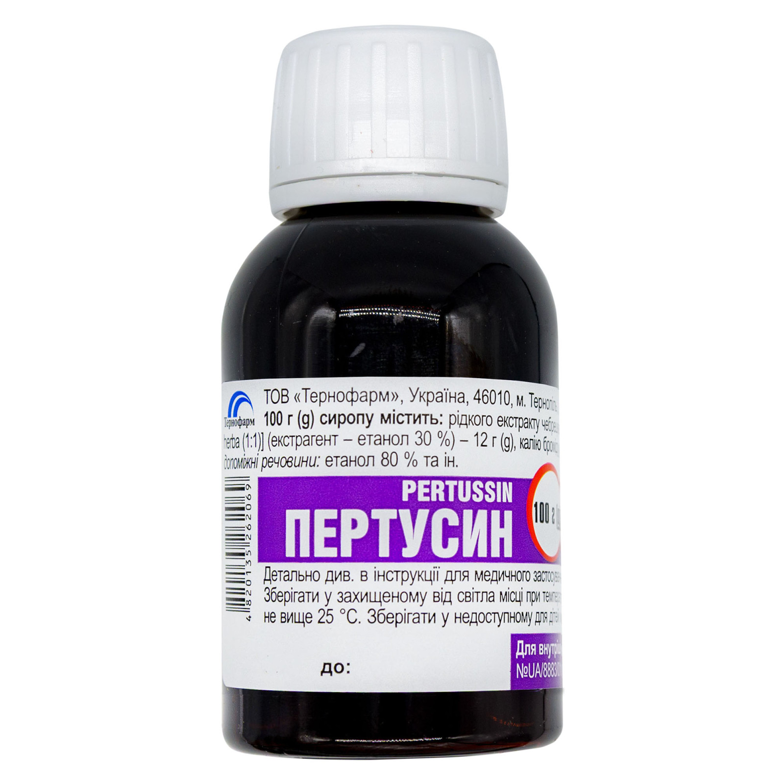Сироп від кашлю Пертусин з екстрактом чебрецю 100ml/3.4 Fl Oz