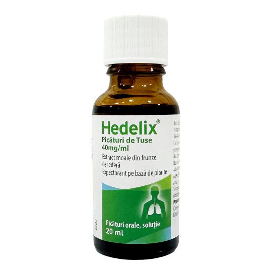 Hedelix з екстрактом плюща, розчин для прийому всередину 20 мл/0,7 fl oz