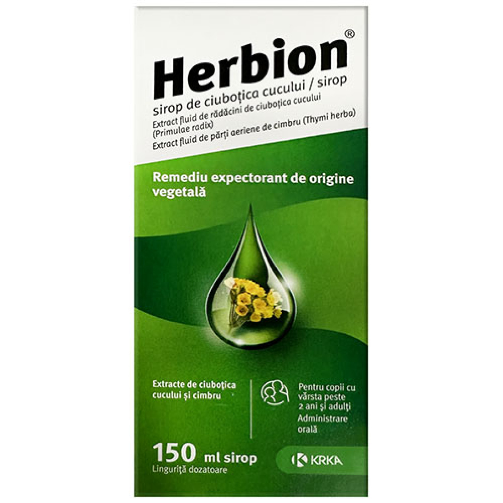 Сироп Гербіон з екстрактом первоцвіту 150ml/5 Fl Oz