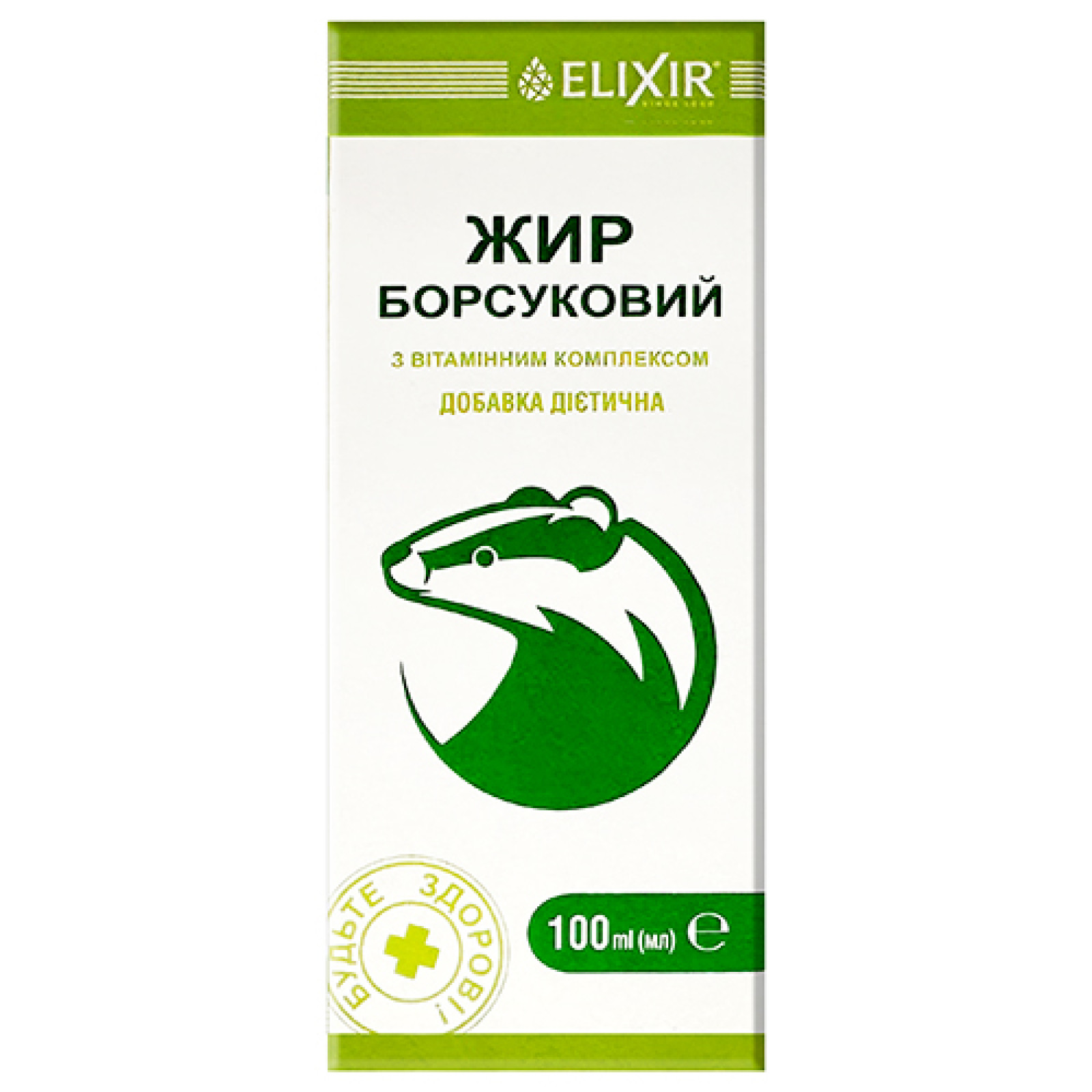 Барсучий жир з вітамінами A та E 100ml/3.4 Fl Oz