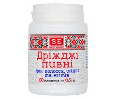 Brewer's Yeast with Vitamin E, B-Complex, Calcium and Biotin for Healthy Hair, Skin and Nails (100 tablets)