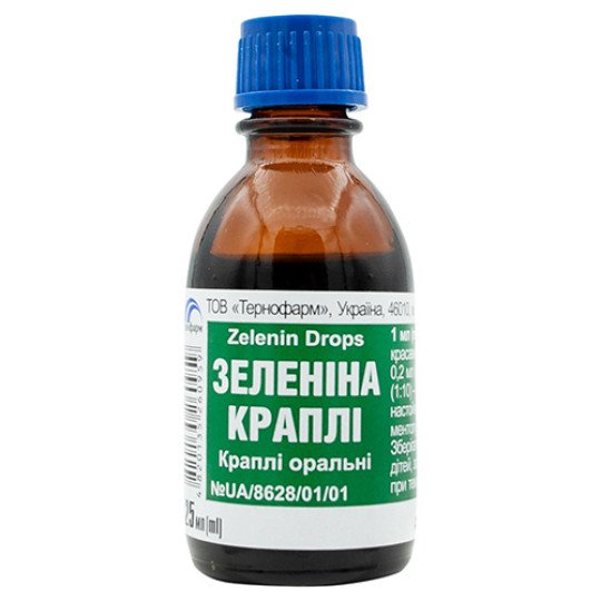 Зеленина Капли 25мл