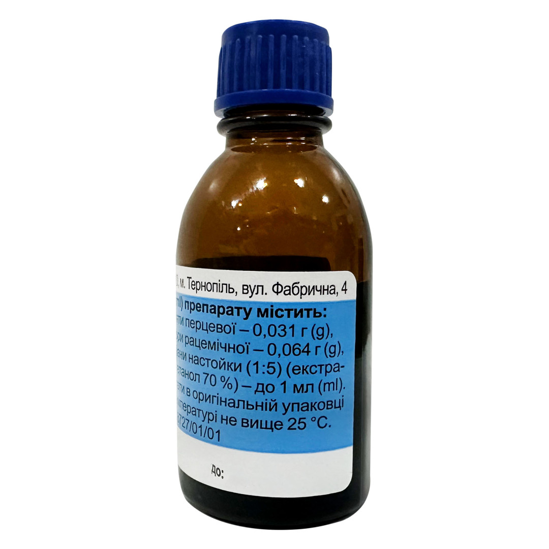 Зубні краплі з м'ятою, коренем валеріани та камфорним маслом 20ml/0.7 Fl Oz