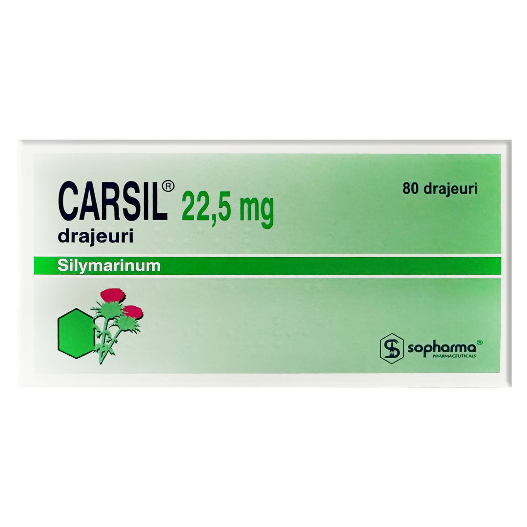 Карсил 22.5mg (80 pills) - Екстракт силімарину
