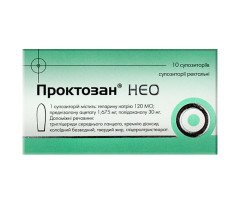 Свечи Проктозан Нео (10 штук)