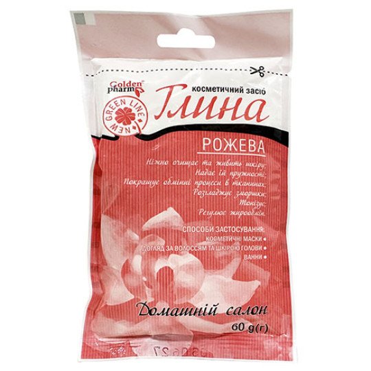 Глина Розовая Косметическая 60г