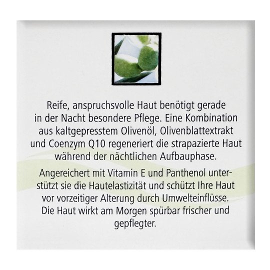 Olive Oil Revitilizing Night Cream Olivenol with Q10 by Dr. Theiss 50ml/1.7 Fl Oz Olive Oil Revitilizing Night Cream Olivenol with Q10 by Dr. Theiss 50ml/1.7 Fl Oz